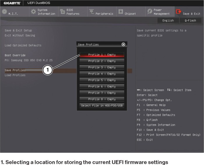 Advanced hardware lab 2-3: use uefi setup