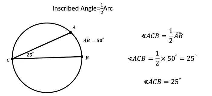 Quiz 10 2 inscribed angles answers