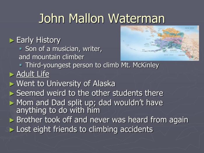 John mallon waterman similarities to chris